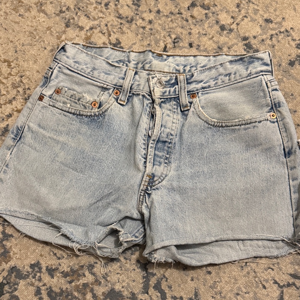 Levi's Light Blue Jean Shorts for Women